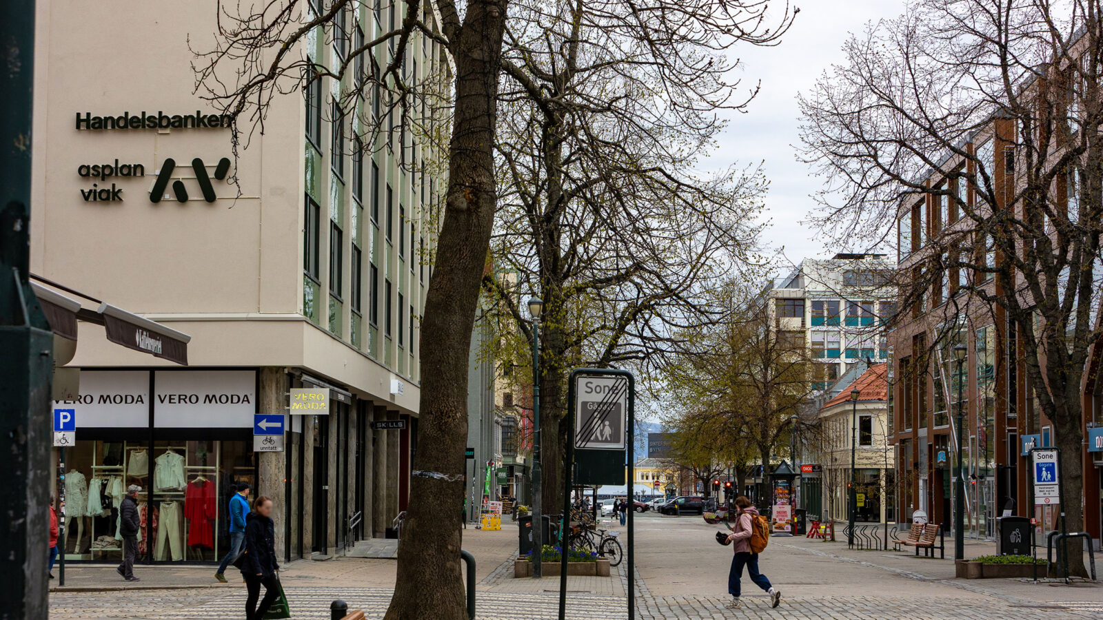 Foto fra gateplan av kontor Trondheim