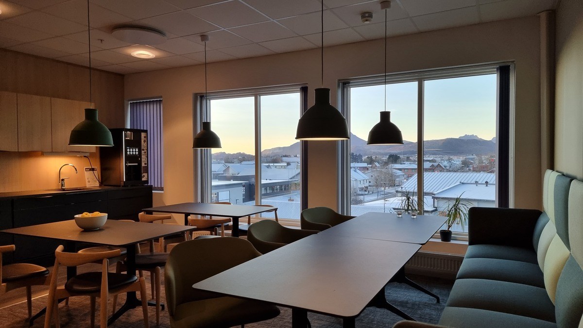 Interiør i Asplan Viaks Leknes kontor