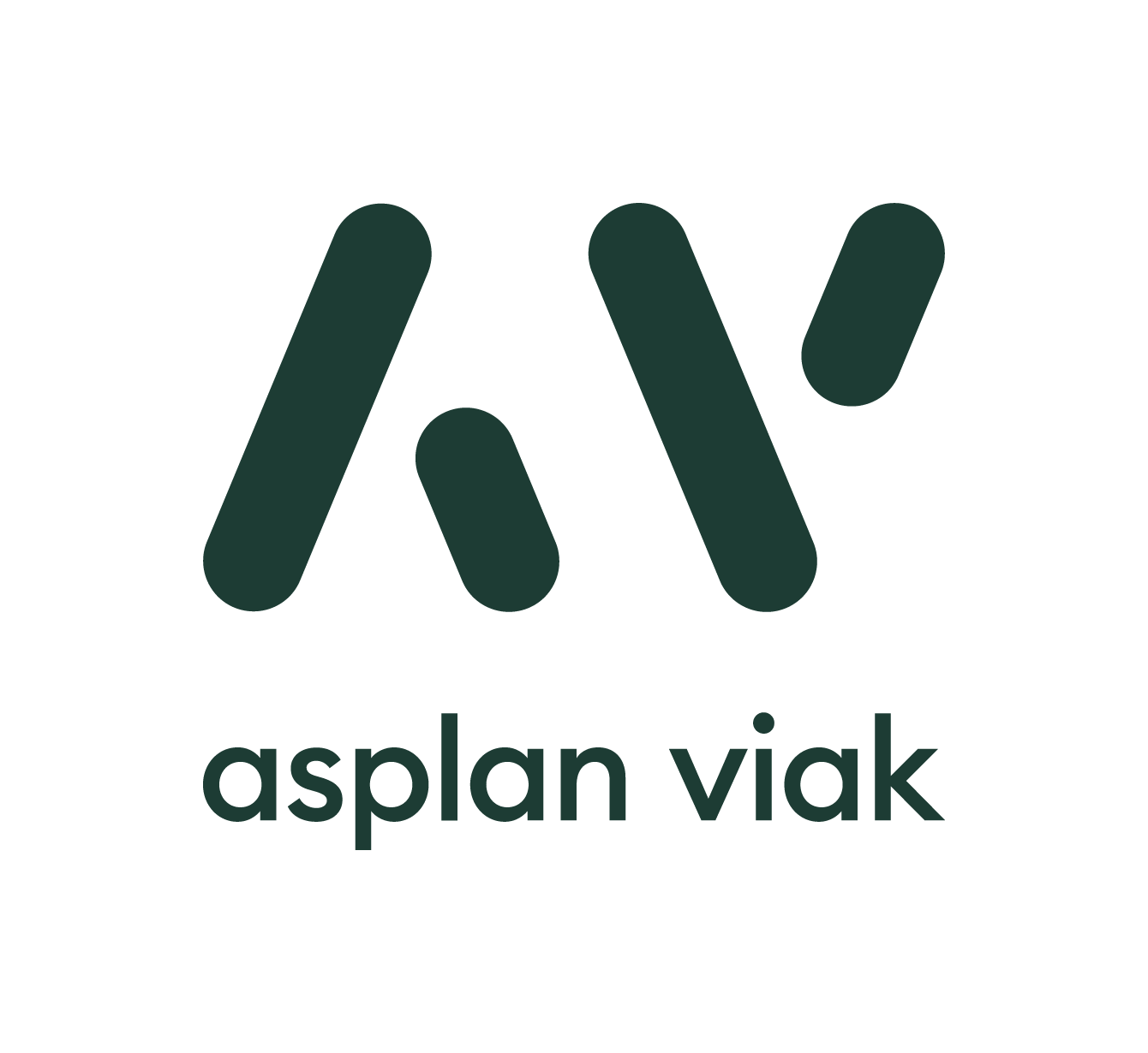 Asplan Viak logo - sekundærlogo skogsgrønn rgb transparent