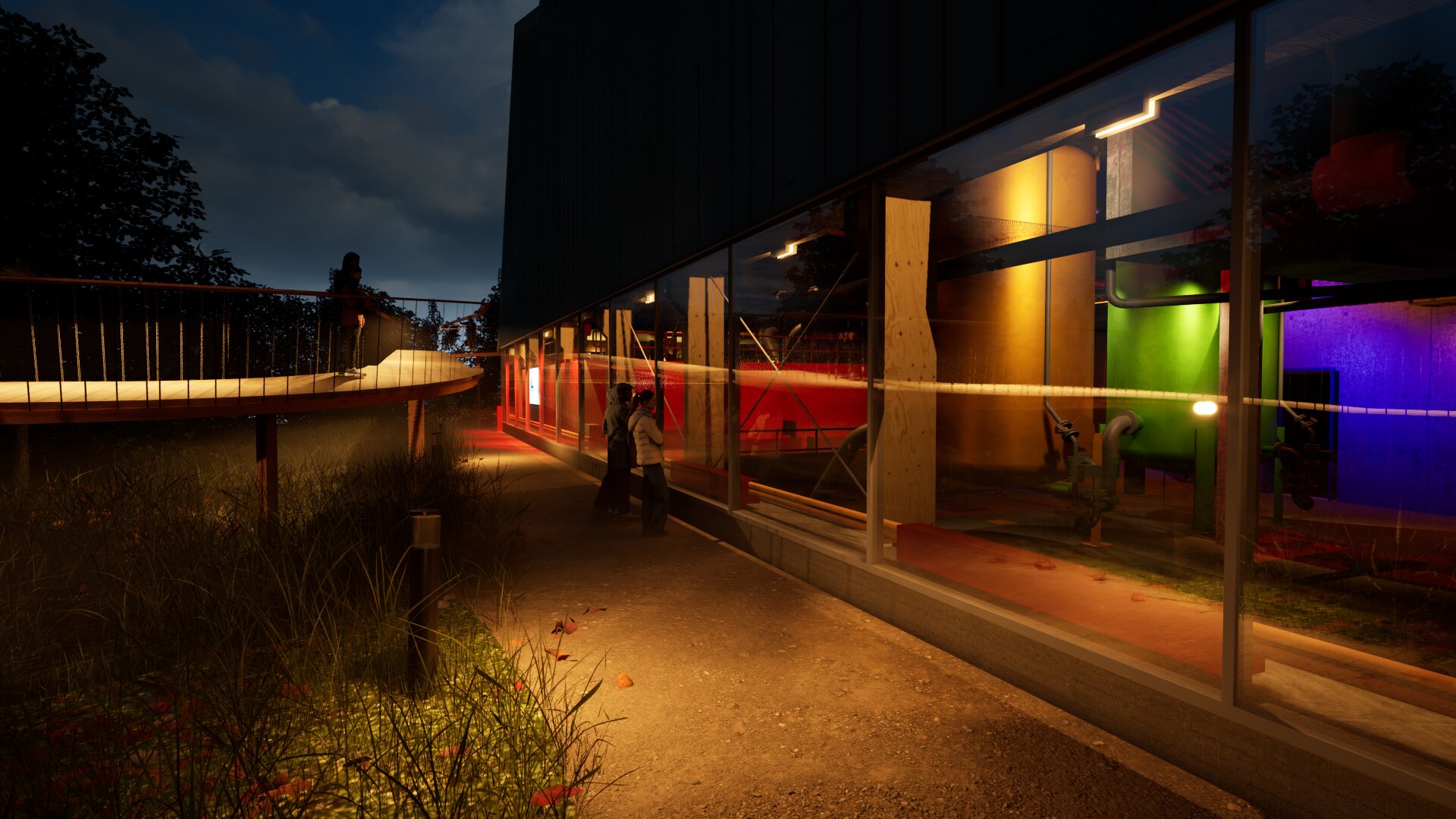 Fasaden til Knarvik renseanlegg.