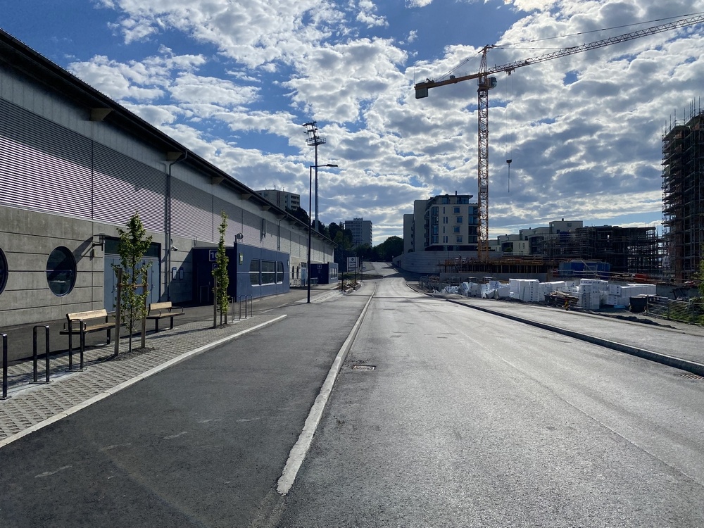 Bygging av vei på Voldsdalsneset